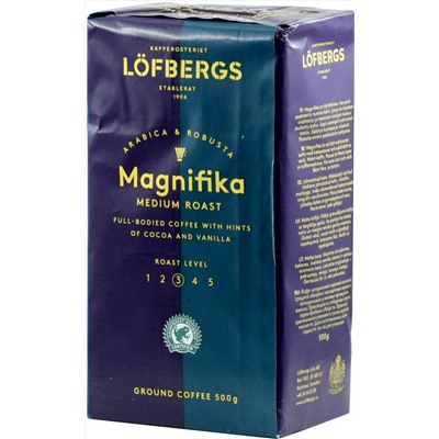 Lofbergs Lila. Magnifika (молотый) 500 гр. мягкая упаковка