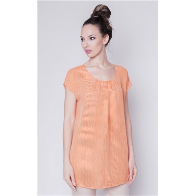 4523-49 блузка-топ женская оранжевая