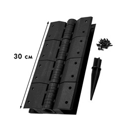 Угловой элемент пластиковый 30 см черный для грядок ДПК «Holzhof»