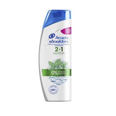 (SALE) Шампунь против перхоти Head & Shoulders 2в1 ментол 0% - 400мл