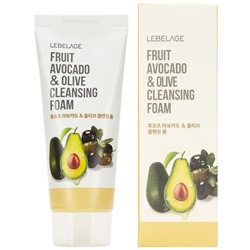 Lebelage Пенка для умывания с экстрактом авокадо и оливы Fruit Avocado & Olive Cleansing Foam