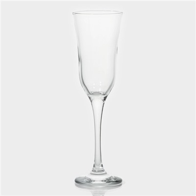 Набор стеклянных бокалов для шампанского Lav «Вальс», 190 мл, 6,7×22,5 см, 6 шт