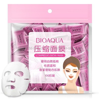 Прессованная тканевая маска-таблетка BioAqua Compressed Facial Mask 1 шт.