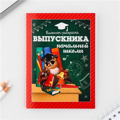 Подарочный набор «Набор выпускника»: расписание уроков,медаль с лентой, линейка,магнитные закладки 2 шт, блокнот-раскраска А6.32 листа, наклейки, диплом выпускника .