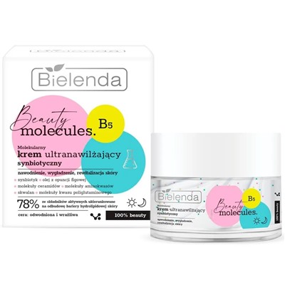 BIELENDA BEAUTY MOLECULES Молекулярно-синбиотический ультраувлажняющий крем 50мл