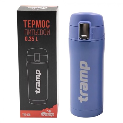 Термос Tramp TRC-106, питьевой 0,35л, голубой