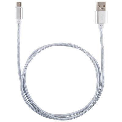 Кабель Energy ET-29-2 USB/MicroUSB, 2 метра, цвет - серебро