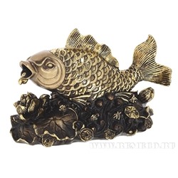 Фигурка декоративная Золотая рыбка (сусальное золото), L20W9H12 см