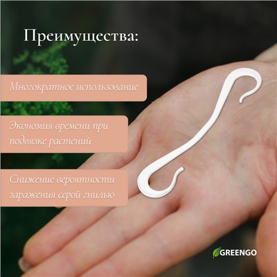 Кистедержатель «Крючок», 12 см, набор 30 шт., Greengo