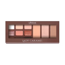 LavelleCollection Палетка для макияжа глаз и лица Lady caramel  тон 02 bonbon  NB LC