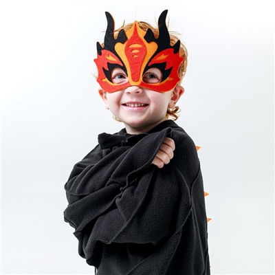Карнавальная маска «Дракон», фетр, цвет чёрный