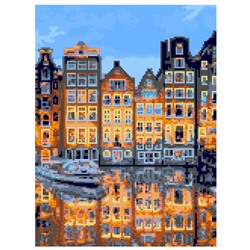 Набор для творчества Алмазная мозаика Тихий Амстердам 30*40 см Ам-059 LORI в Самаре