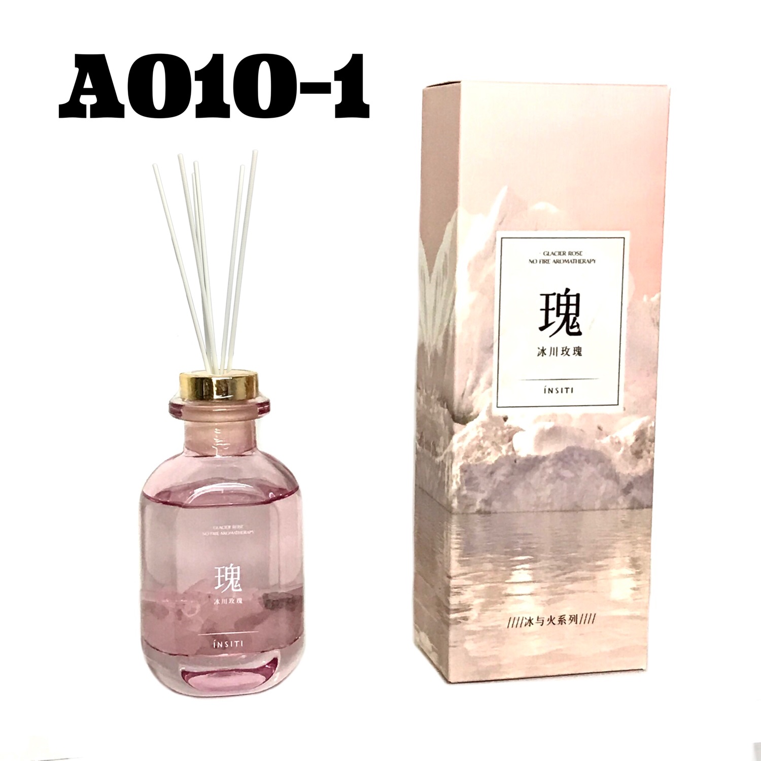 Диффузор для дома с палочками без спирта INSITI А010 No fire aromatherapy  (GLACIER ROSE) 95 мл №1 купить, отзывы, фото, доставка - Клуб Шопоголиков 