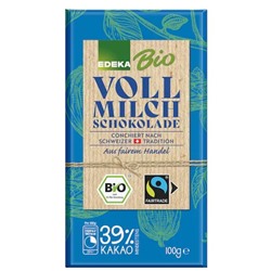 Шоколад Edeka Bio темный 39% какао 100 гр