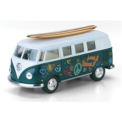 1962 Volkswagen Classical Bus w/ wooden surfboard