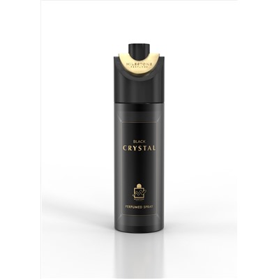 Дезодорант-спрей MILESTONE BLACK CRYSTAL (Versace Crystal Noir) WOMEN Perfumed Deodorant Парфюмированный для женщин, 200 мл