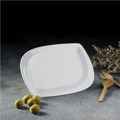 Блюдо керамическое сервировочное «Лист», 18,5×13 см