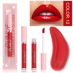 Увлажняющий зеркальный блеск для губ DUNUF luminizer lip gloss 12