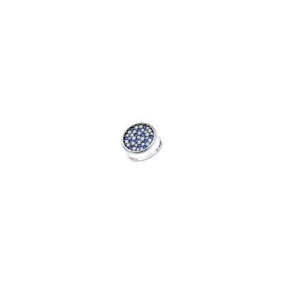 Серебряное Кольцо с фианитами, 94014039
