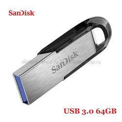 Флеш-накопитель USB 3.0 64GB SanDisk Ultra Flair Silver/Black (UM)