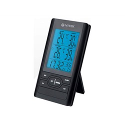 Метеостанция беспроводная  VITEK VT-3532 (BK) температура, влажность, часы, будильник