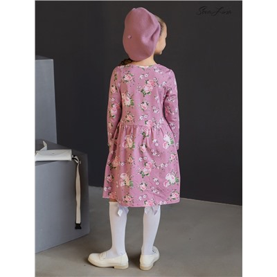 Платье Эля прованс розовый 128/розовый/100% хлопок