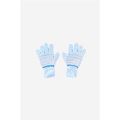 Перчатки  для мальчика  К 148/ш/голубой,темно-голубой