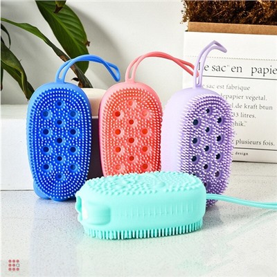 Силиконовая массажная губка для тела Bubbles Bath Brush