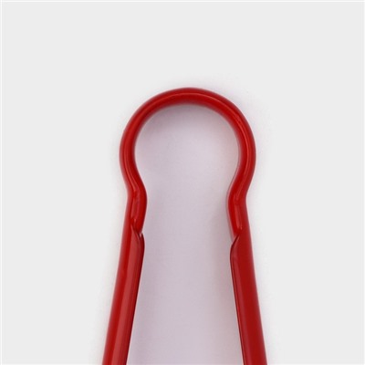 Щипцы кухонные Доляна «Краски», 23×3,5 см, 201 сталь, цвет красный