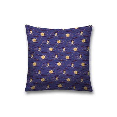 Наволочка декоративная на молнии, чехол на подушку «Хитрая луна и месяц” 45х45 см