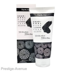 Пенка для умывания с древесным углем FarmStay Charcoal Pure Cleansing Foam