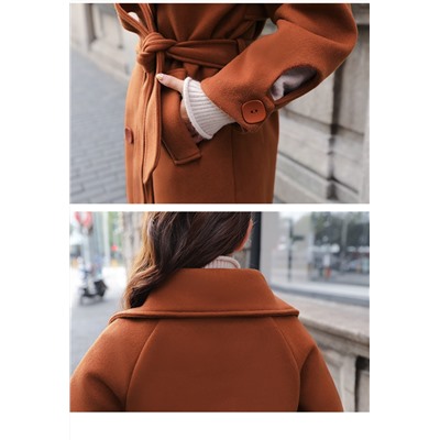 Пальто женское арт КЖ222, цвет: коричневый