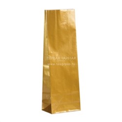 Пакет для чая ламинированный, цвет бронза, 100 г