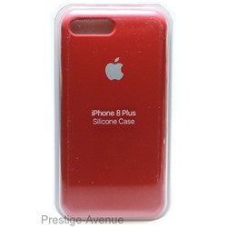 Силиконовый чехол для iPhone 7/8 Plus темно-красный