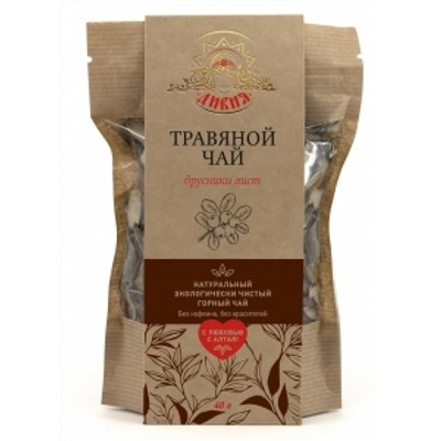 Травяной чай Брусника (листья брусники) "Дивия", 40 г