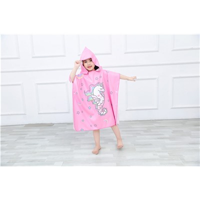 Детское полотенце с капюшоном, арт КД157, цвет:акула BOBY ОЦ