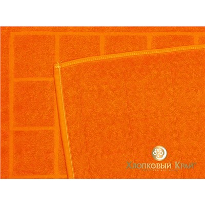 полотенце для лица 50х100 см Клетка оранж