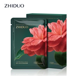 Увлажняющая тканевая маска для лица с экстрактом камелии ZHIDUO Camellia Flower extract, 25 мл