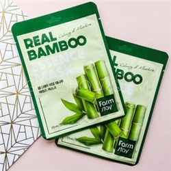 Тканевая маска для лица FarmStay Real Bamboo Essence Mask, 1шт*23мл