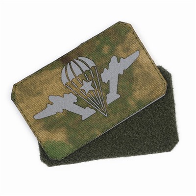 Нашивка-шеврон "ВДВ" с липучкой, технология call sign patch, 8 х 5 см