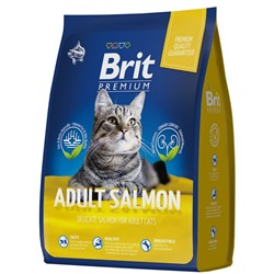 Brit Premium Cat Adult Salmon корм для кошек с лососем для взрослых кошек