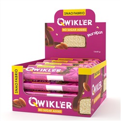 Шоколадный батончик без сахара "QWIKLER" (Квиклер) - Марципан (12 шт)