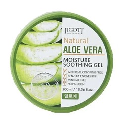 Jigott Гель для лица и тела успокаивающий с алоэ - Natural moisture soothing gel, 300мл