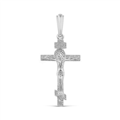 Крест из родированного серебра 925 пробы К3-031р