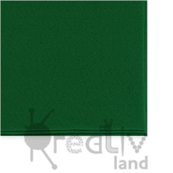 Фетр листовой жесткий 1мм/ цв.темно-зеленый/ 20х30см/ арт.1247/ 10шт в уп./ фас.1уп.