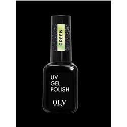 OLYSTYLE Топовое покрытие без липкого слоя Glitter Top Coat тон 04 green