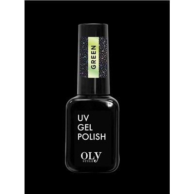 OLYSTYLE Топовое покрытие без липкого слоя Glitter Top Coat тон 04 green