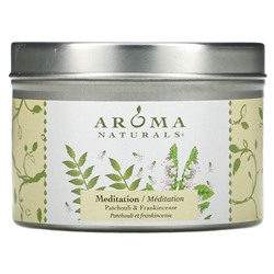 Aroma Naturals, Soy VegePure, свеча Meditation, удобна для путешествий, пачули и ладан, 79,38 г (2,8 унции)