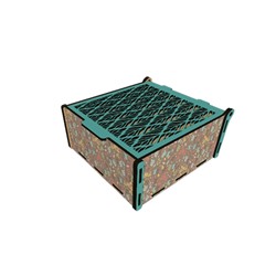 Коробка шкатулка 15х15х6,5см Ц03-08