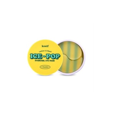 Гидрогелевые патчи для глаз  Koelf Lemon & Basil Ice-Pop Hydrogel Eye Mask с экстрактом лимона и базилика